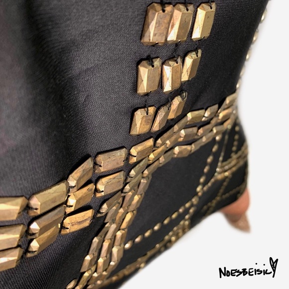 Ark & co. Gold Beaded Mini Dress - Picture 5 of 6